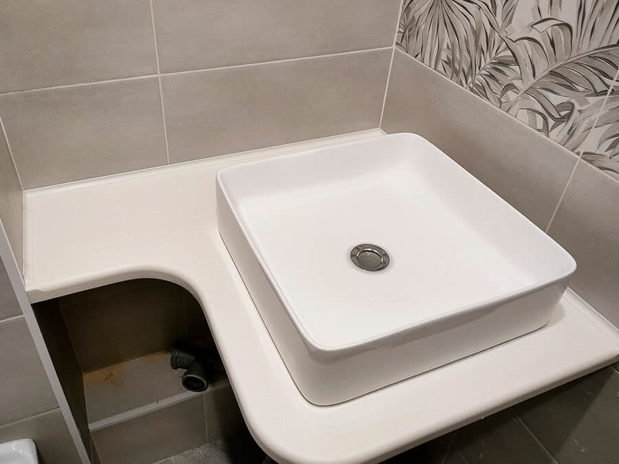 Мини столешница-умывальник