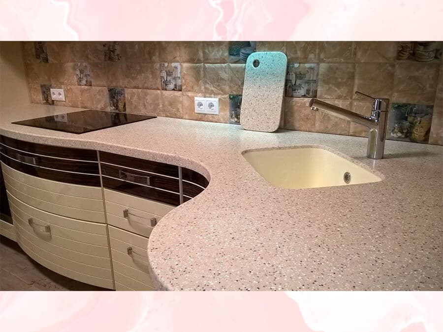 Кухонная столешница с закругленными углами