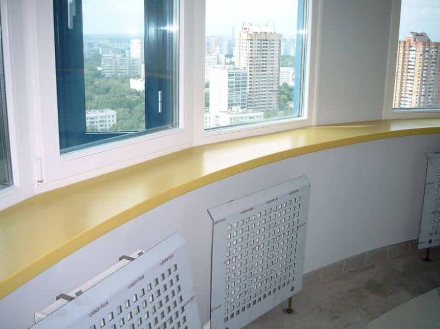 Радиусный подоконник