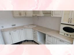 Кварцевая угловая столешница