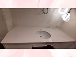 Прямая столешница для ванной